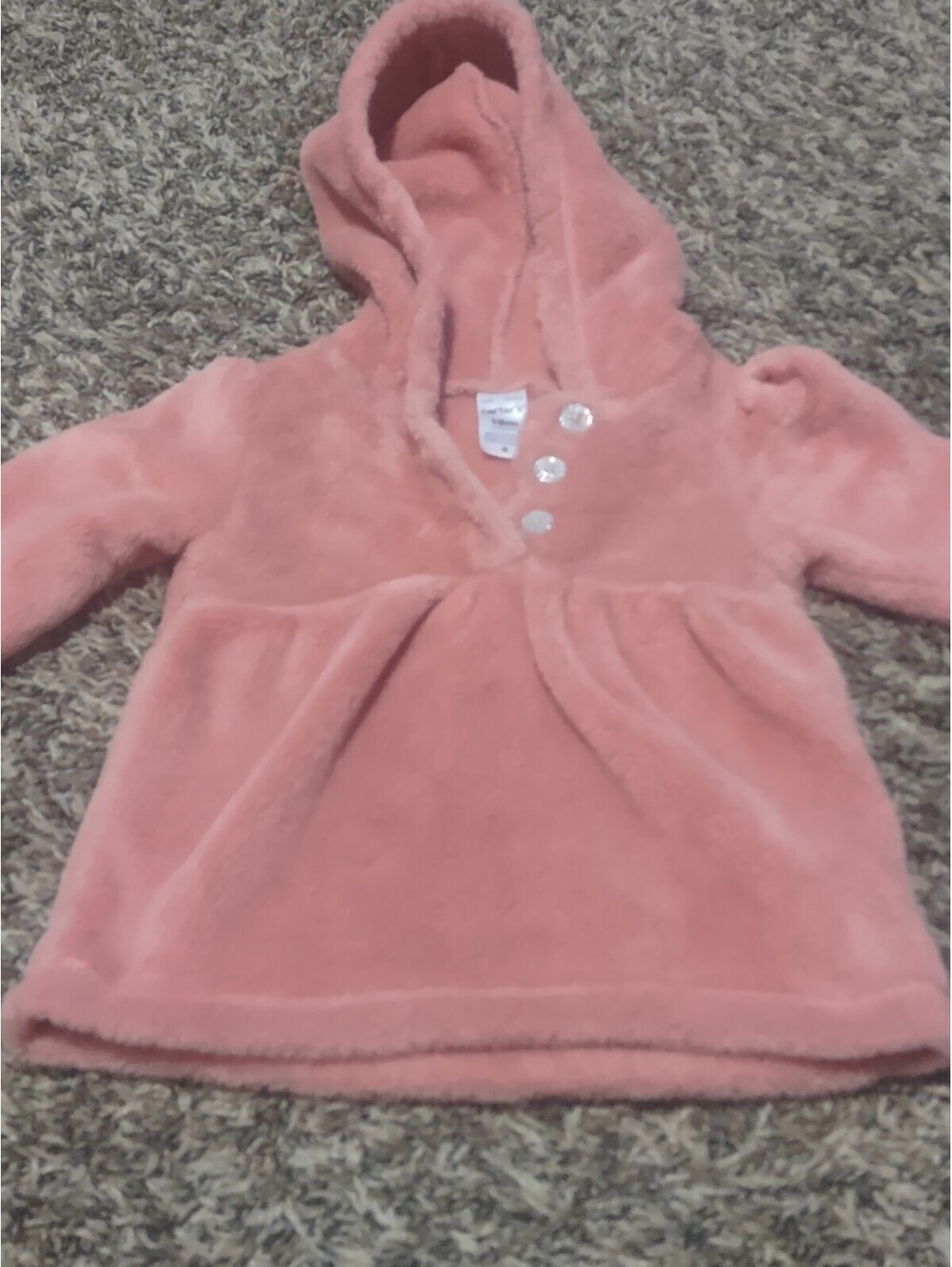 Carter's Toddler Girl Pink Pullover Long Sweater Size 18 Month - Picture 4 of 4